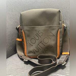 Authentic Louis Vuitton Damier Jean Citadin Shoulder Crossbody Bag